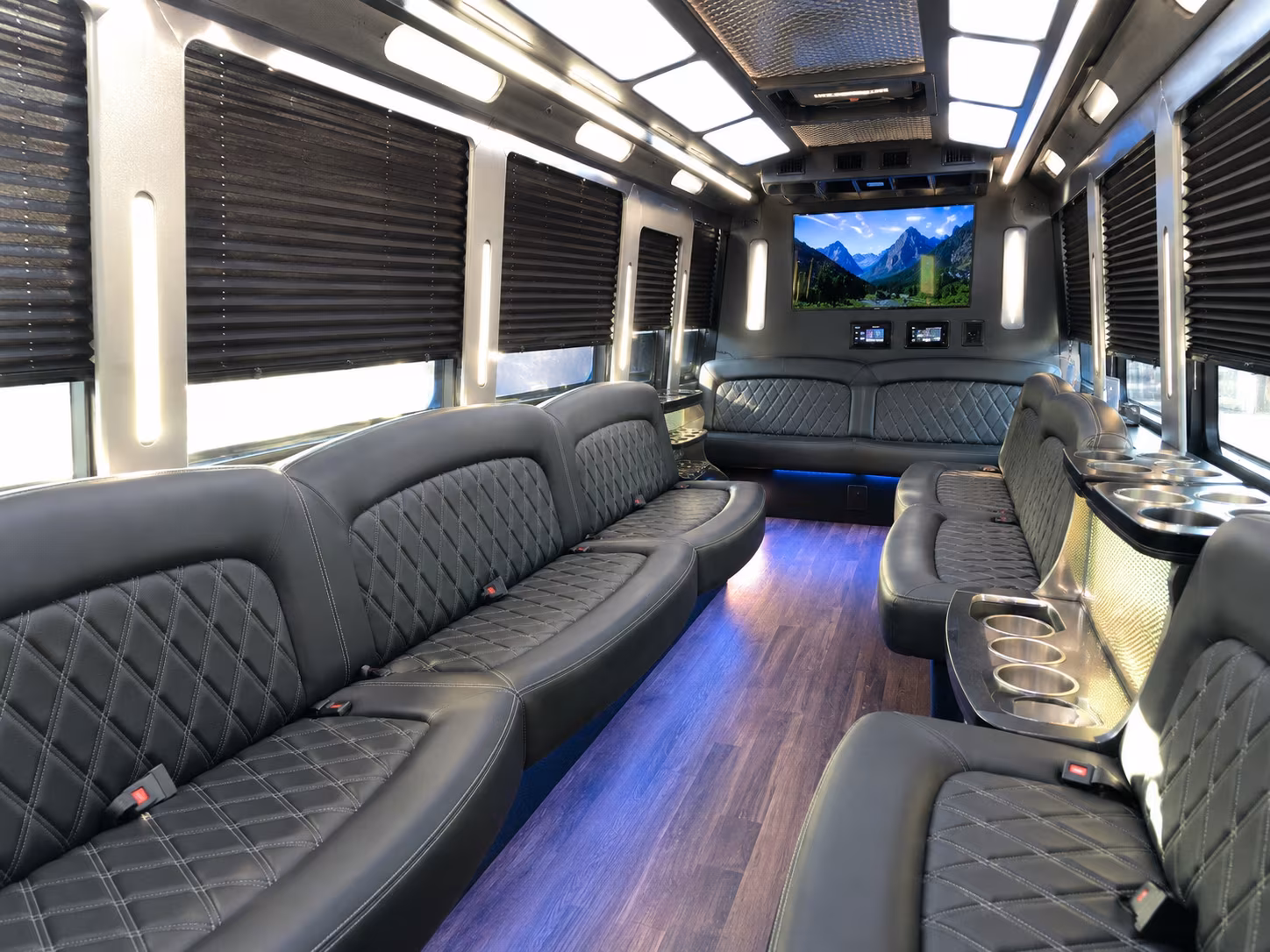 15 Passenger Party Bus Inside