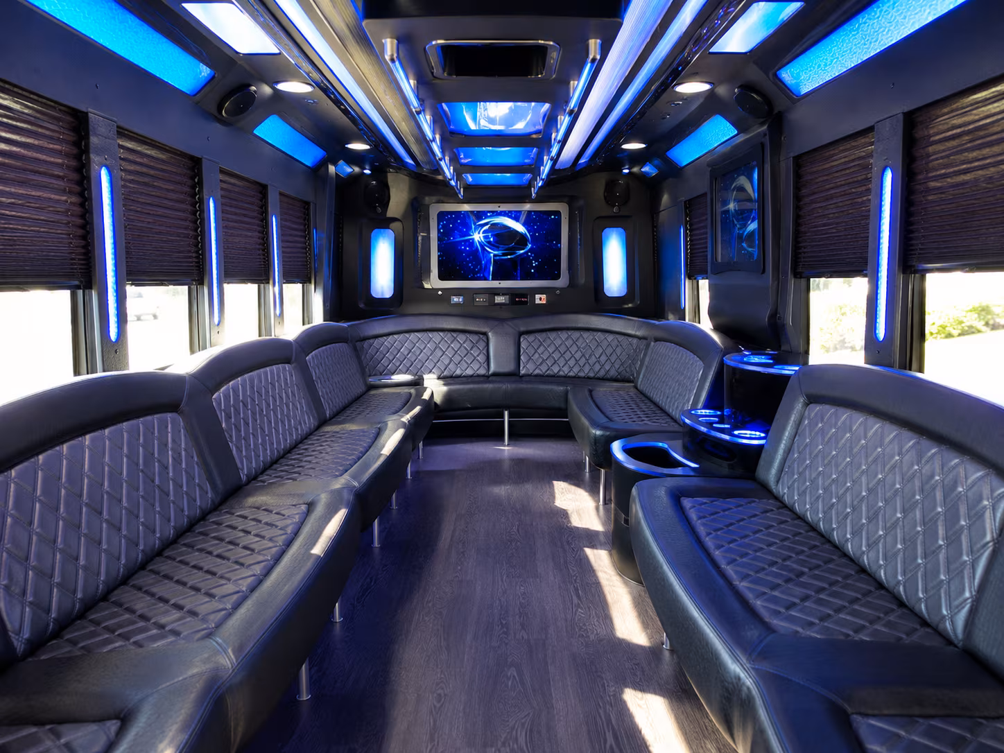 Syracuse Private Event Transportation party bus exterior