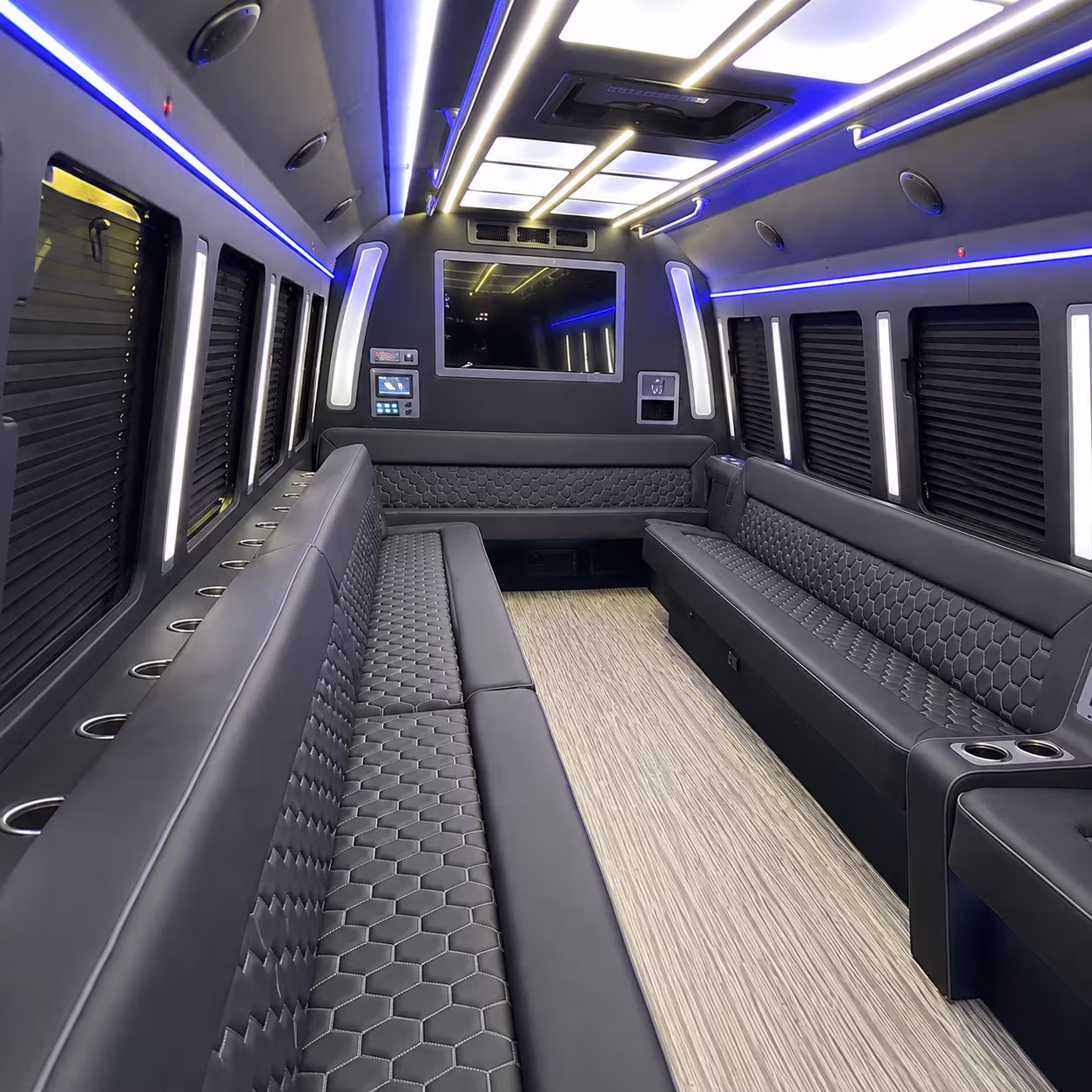 Syracuse Prom & Homecoming Transportation party bus exterior