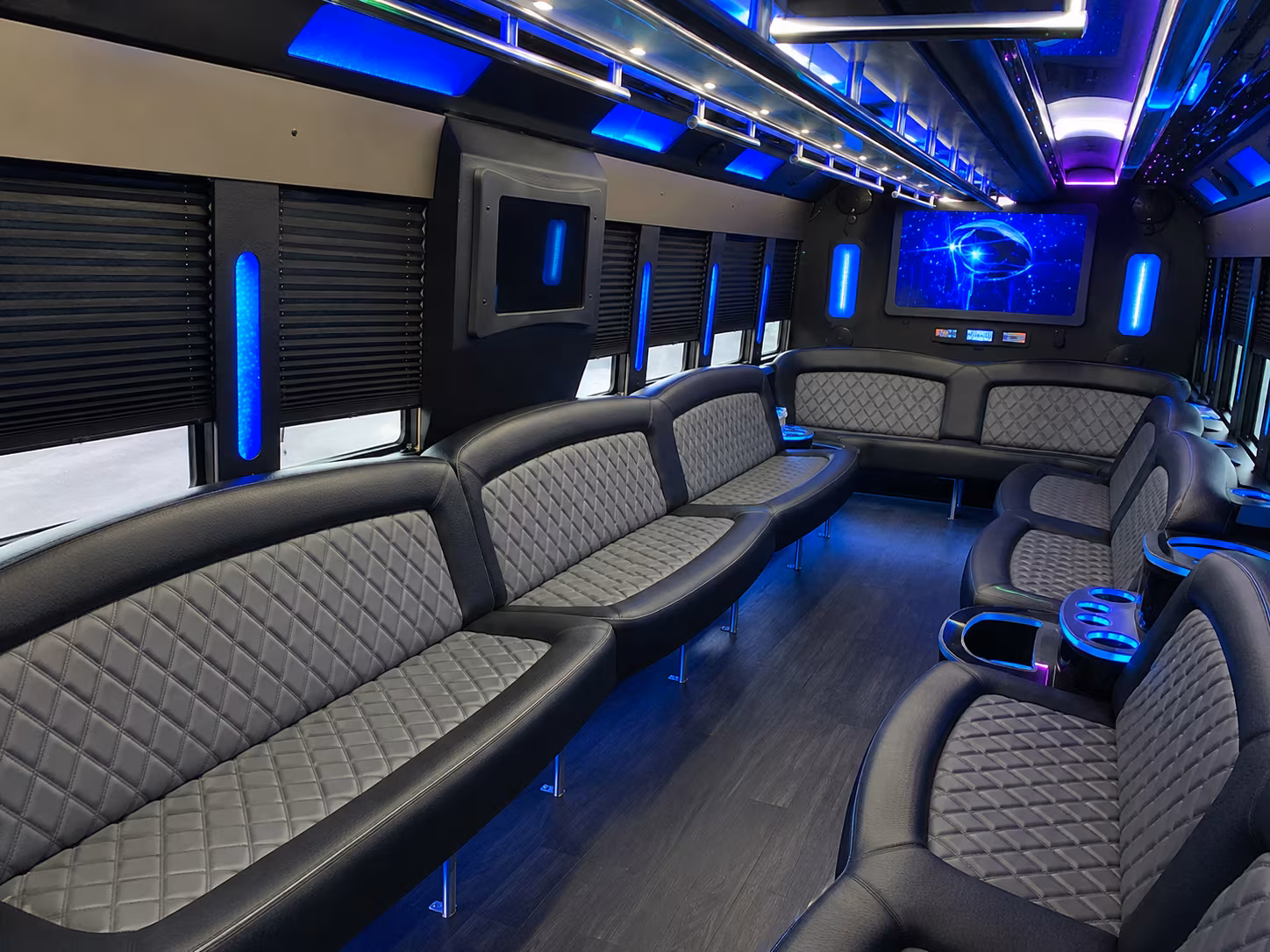 Syracuse Prom & Homecoming Transportation party bus exterior
