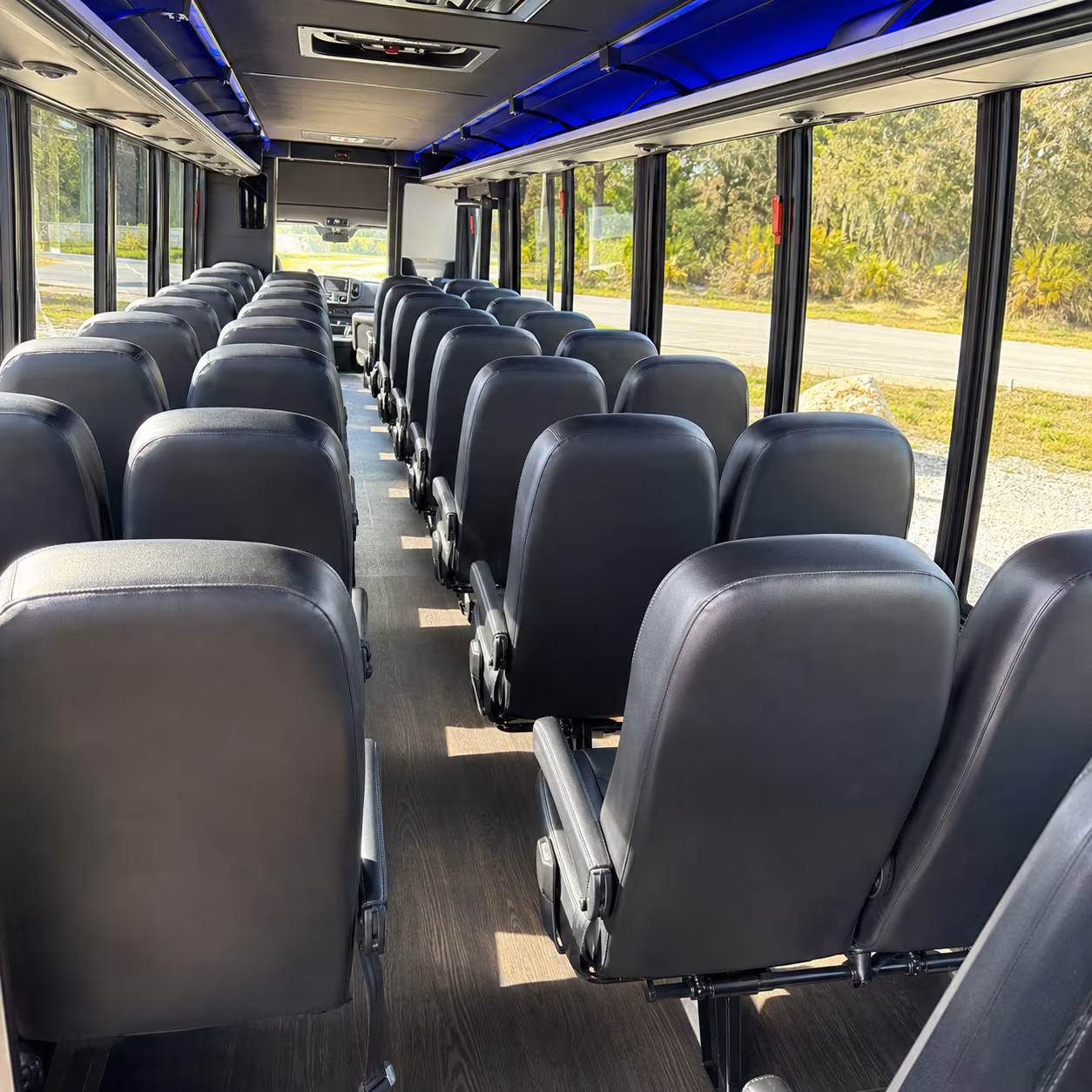 Syracuse School Event Transportation party bus exterior