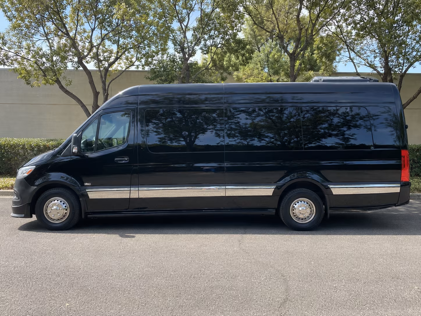 Syracuse School Event Transportation party bus exterior