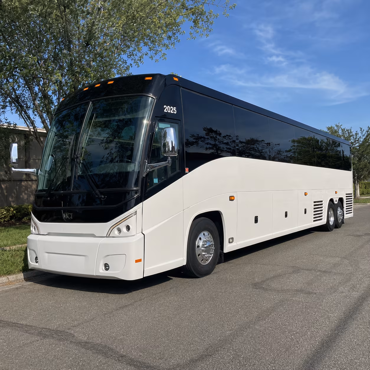 Syracuse School Event Transportation party bus exterior