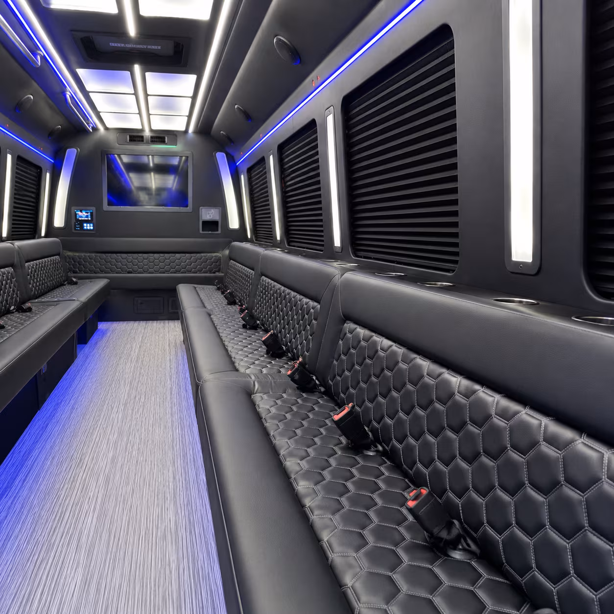 Syracuse Sporting Event Transportation party bus exterior