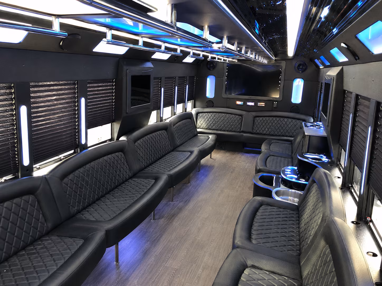 Syracuse Wedding Transportation party bus exterior