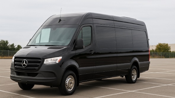 Exterior of Charter Bus Company Yonkers's 14 Passenger Sprinter Limousine in Yonkers