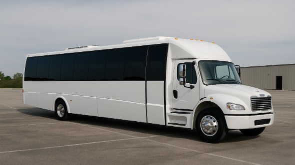 Exterior of Charter Bus Company New Rochelle's 30 Passenger Party Bus in New Rochelle