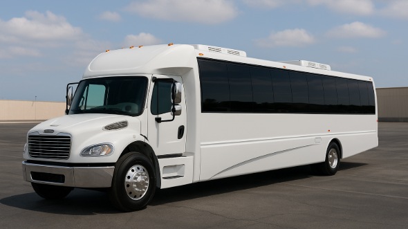 Exterior of Charter Bus Company Yonkers's 30 Passenger Party Bus in Yonkers