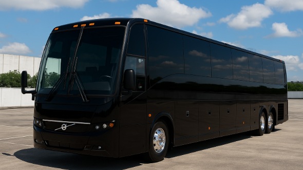 Exterior of Charter Bus Company Syracuse's 40 Passenger Charter Bus in Syracuse
